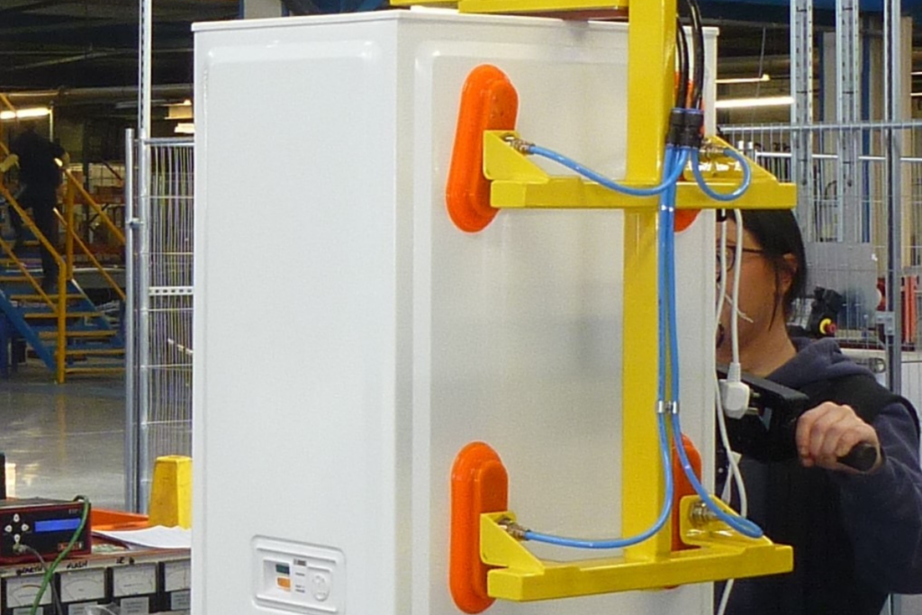 A vacuum lift attachment for an industrial manipulator