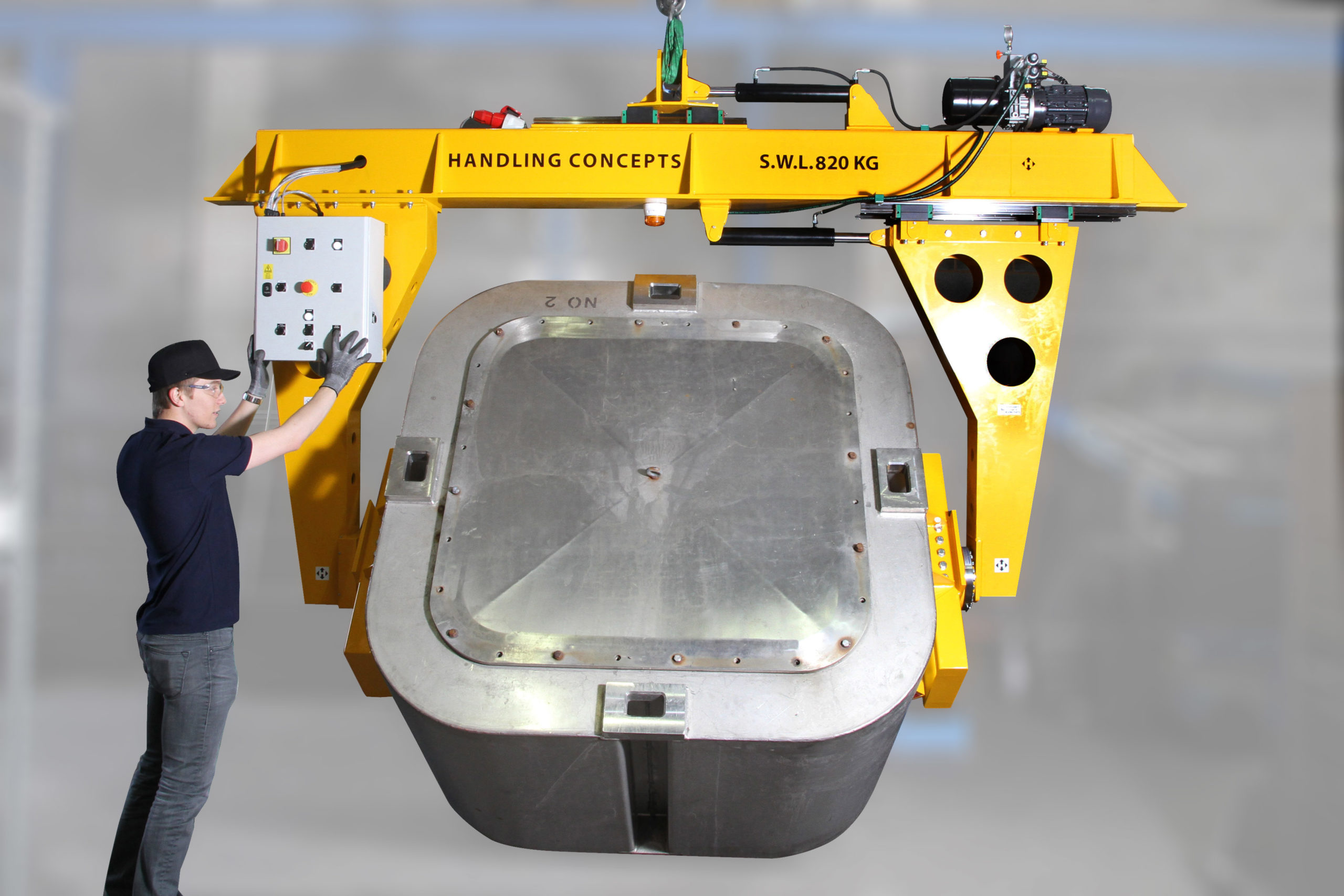 Handling Concepts' Turning Grippers Material Handling Equipment Solution